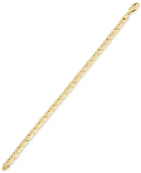 Italian Gold Polished Mariner Link Chain Bracelet in 14k Gold