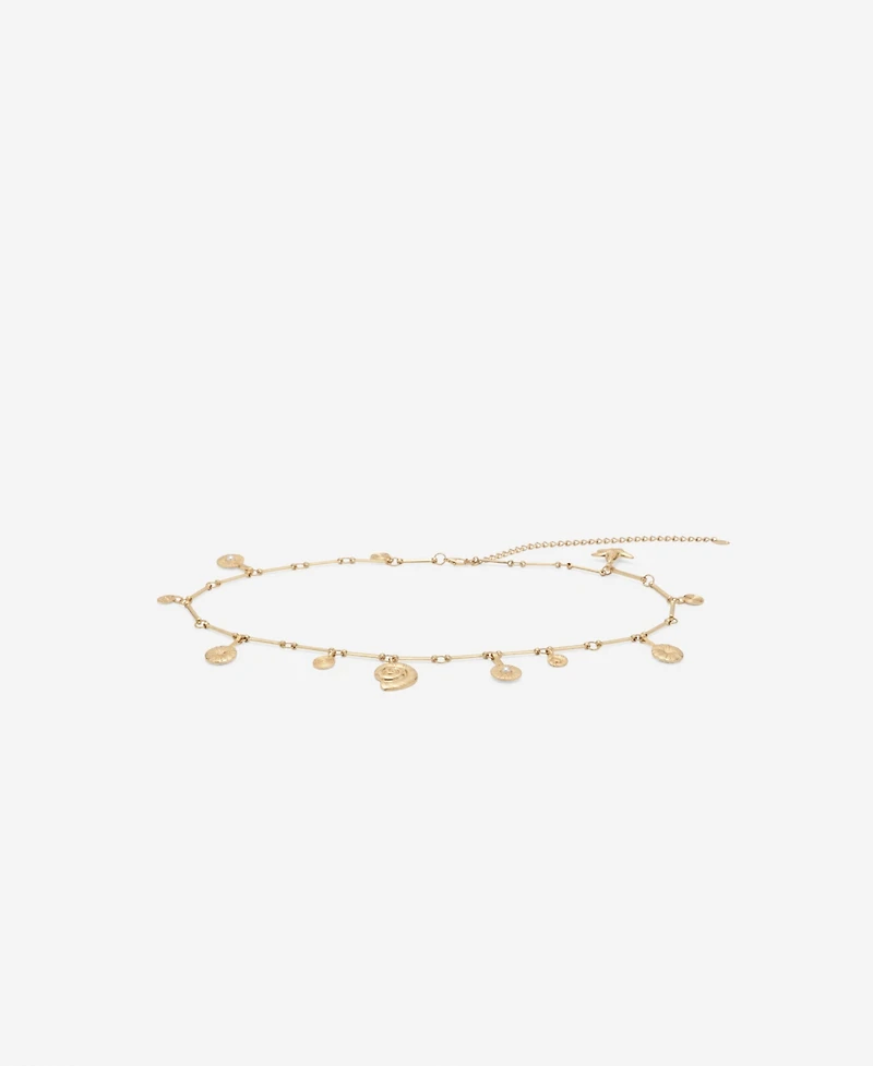 Mango Women's Hanging Pieces Metal Belt