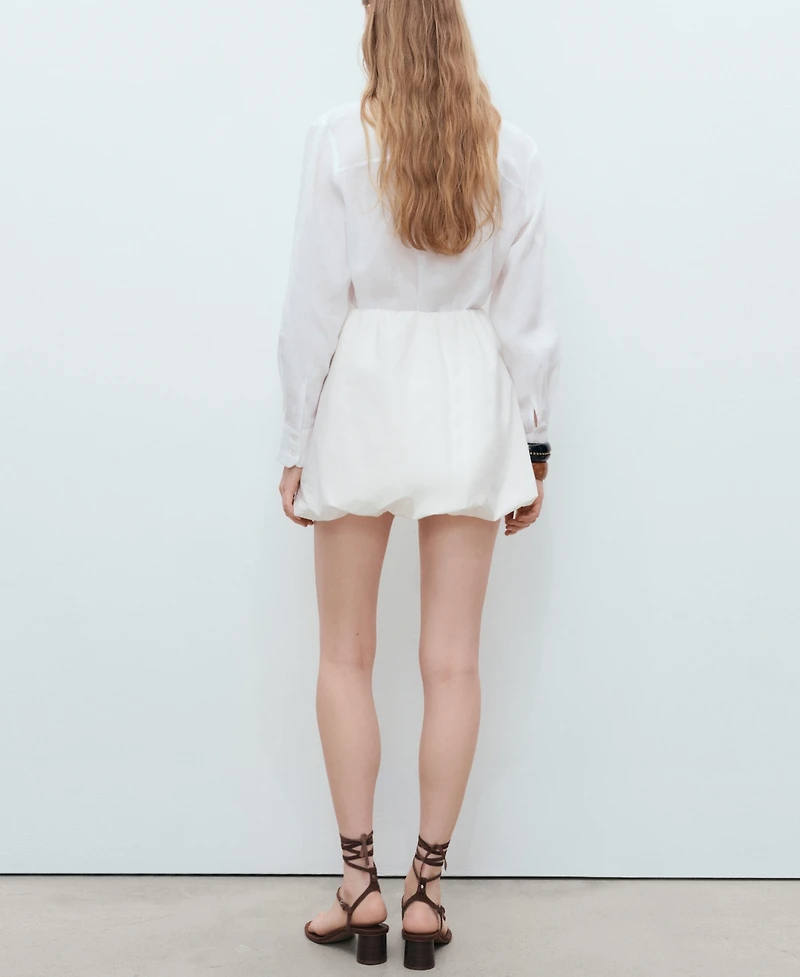 Mango Women's Embroidered Balloon Skirt