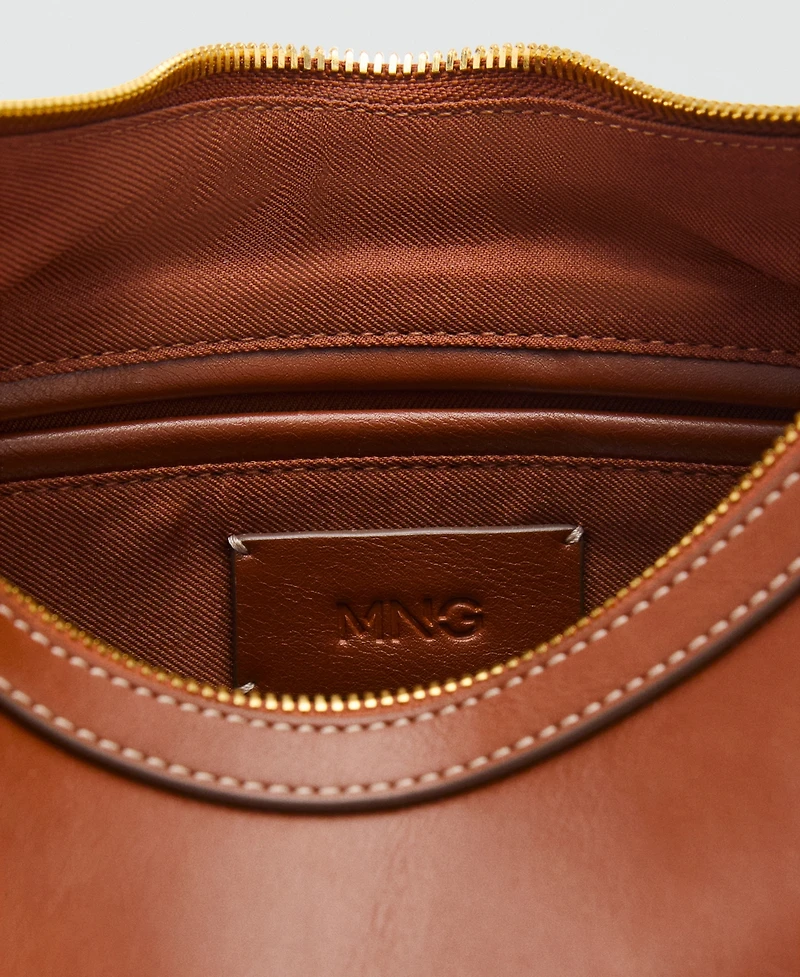 Mango Women's Small Studded Shoulder Bag