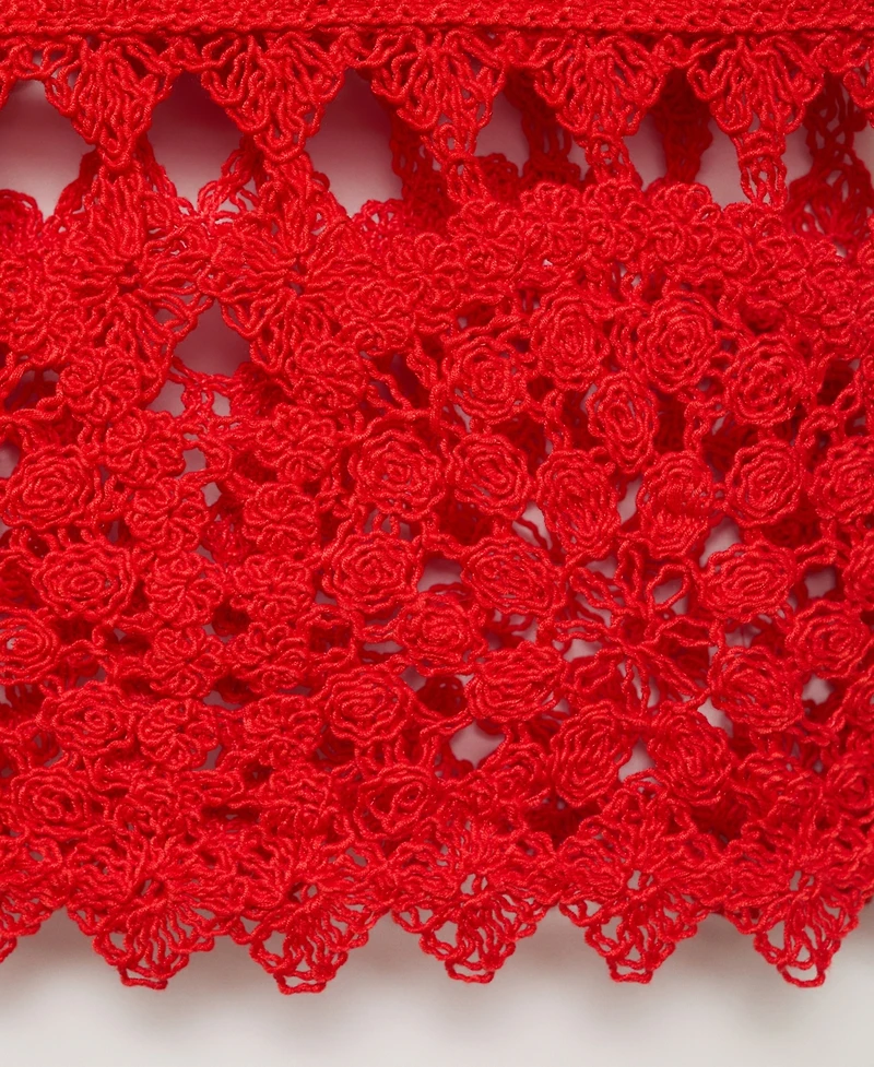 Mango Women's Crochet Knitted Top