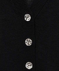Mango Women's Fine Knit Buttoned Sweater Vest
