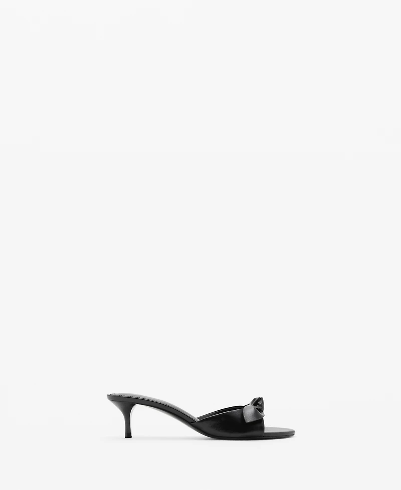 Mango Women's Bow Heel Sandals