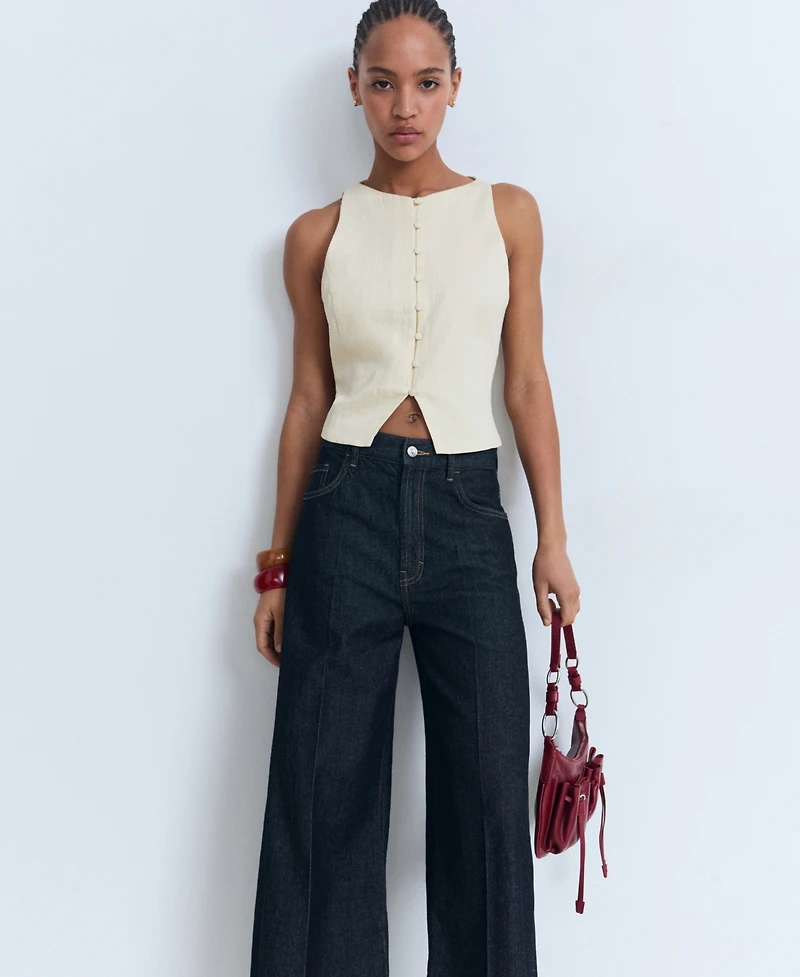 Mango Women's Back-Tie Vest