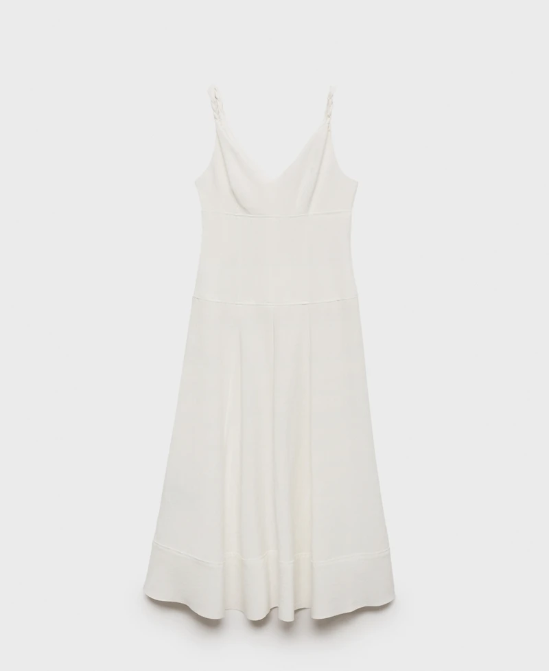 Mango Women's V-Neckline Long Dress