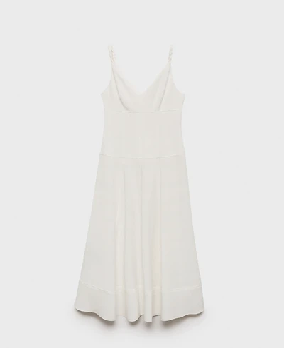 Mango Women's V-Neckline Long Dress