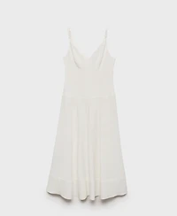 Mango Women's V-Neckline Long Dress