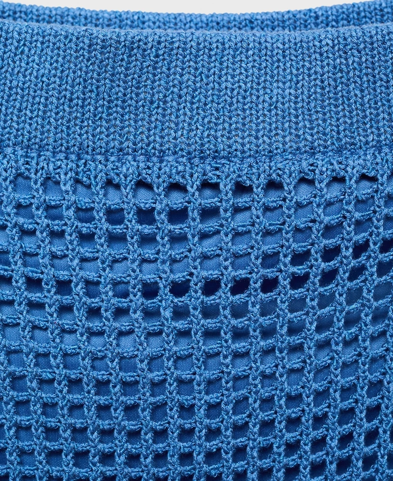 Mango Women's Crochet Long Skirt
