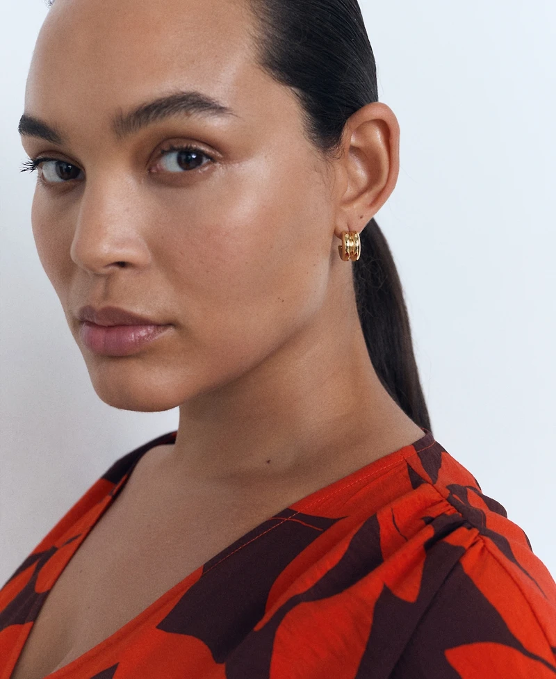 Mango Women's Long Printed Dress