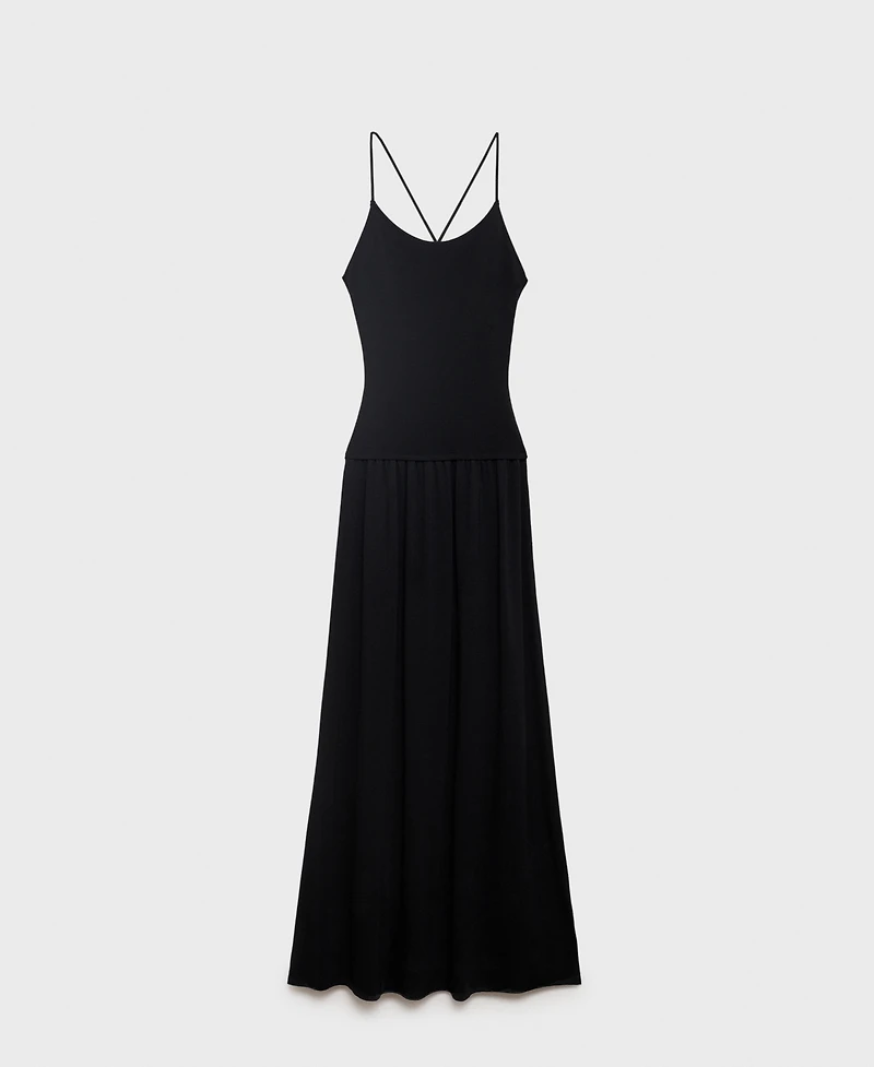 Mango Women's Cross-Back Knitted Dress