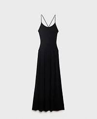 Mango Women's Cross-Back Knitted Dress