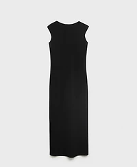 Mango Women's Back Opening Midi Dress