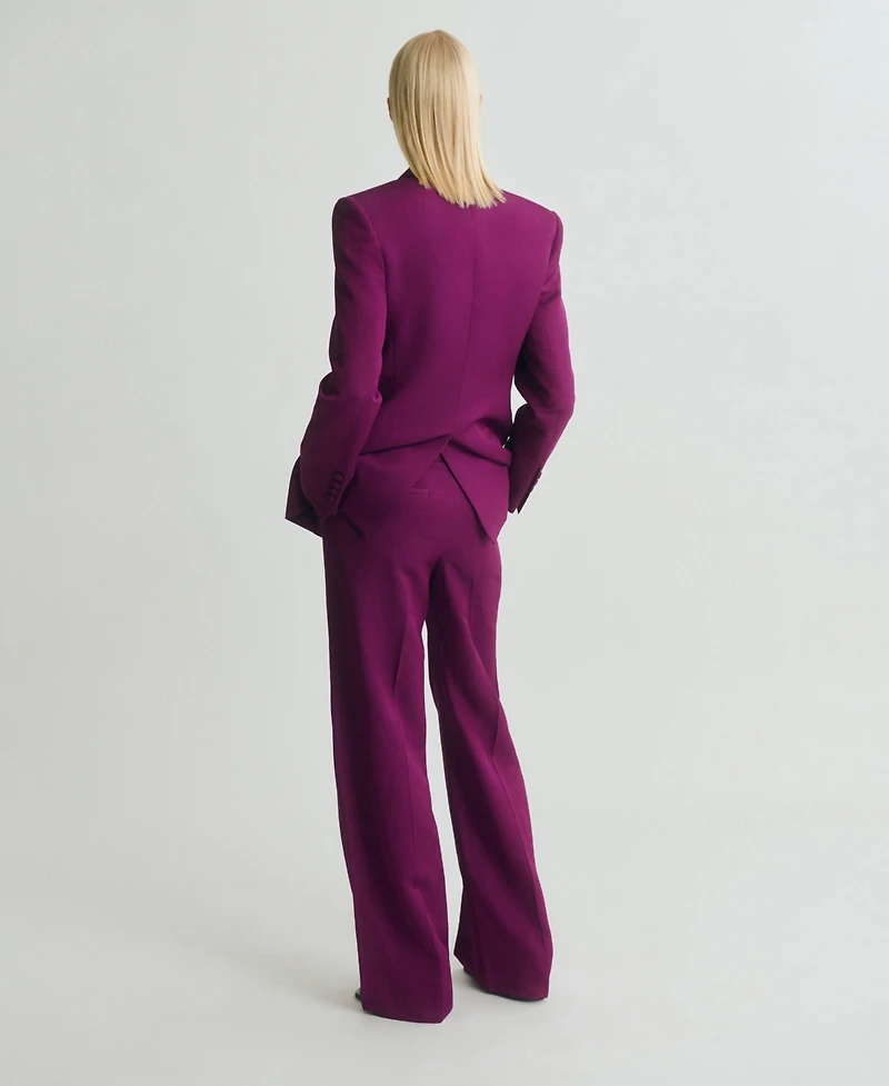 Mango Women's Straight-Fit Suit Pants