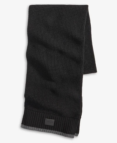 Cole Haan Men's Waffle-Knit Scarf