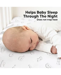 KeaBabies 2pk Soothe Fitted Crib Sheets Neutral, Baby Sheets