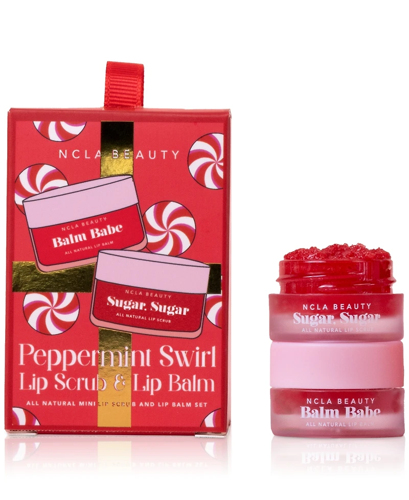 Ncla Beauty 2-Pc. Peppermint Swirl Lip Scrub & Lip Balm Ornament Set