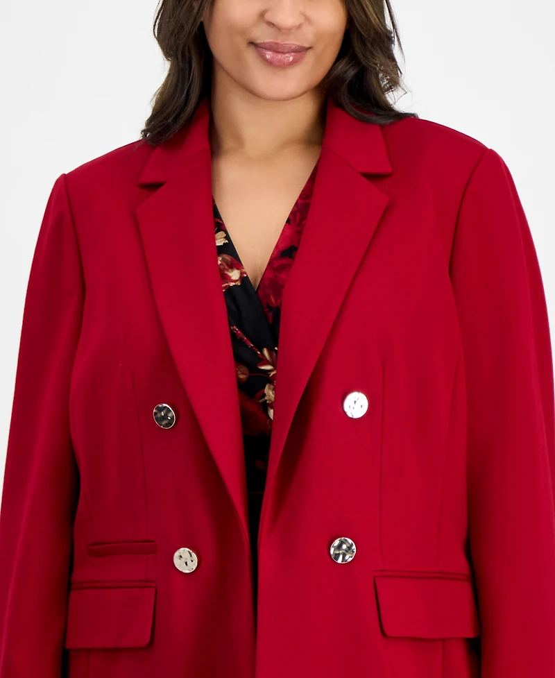 Anne Klein Plus Open-Front Blazer