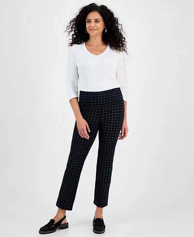 Style & Co Women's Straight-Leg Ponte-Knit Pants, Created for Macy's