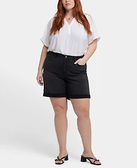 Nydj Plus Diana Relaxed Denim Shorts