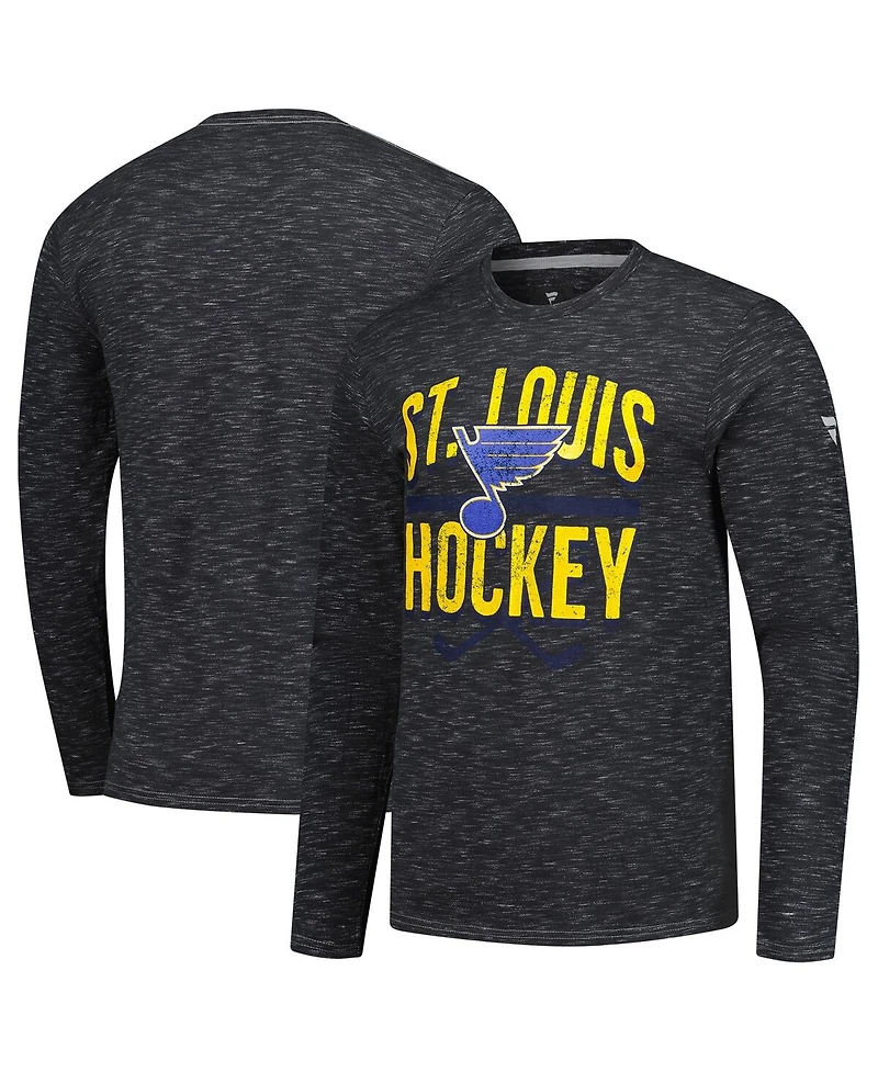 Fanatics Men's Charcoal St. Louis Blues Long Sleeve T-Shirt