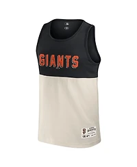 Darius Rucker Collection by Fanatics Men's Black/Cream San Francisco Giants Color Block Tank Top
