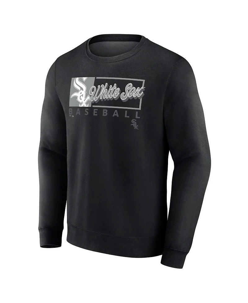 Fanatics Men's Black Chicago White Sox Focus Fleece Pullover Sweatshirt