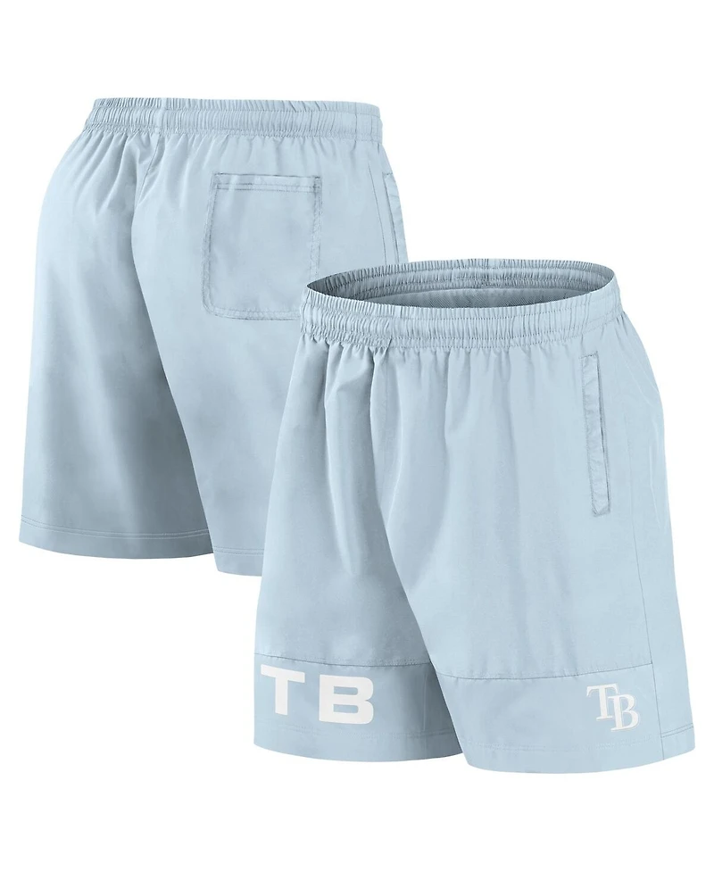 Fanatics Men's Light Blue Tampa Bay Rays Elements Swim Shorts