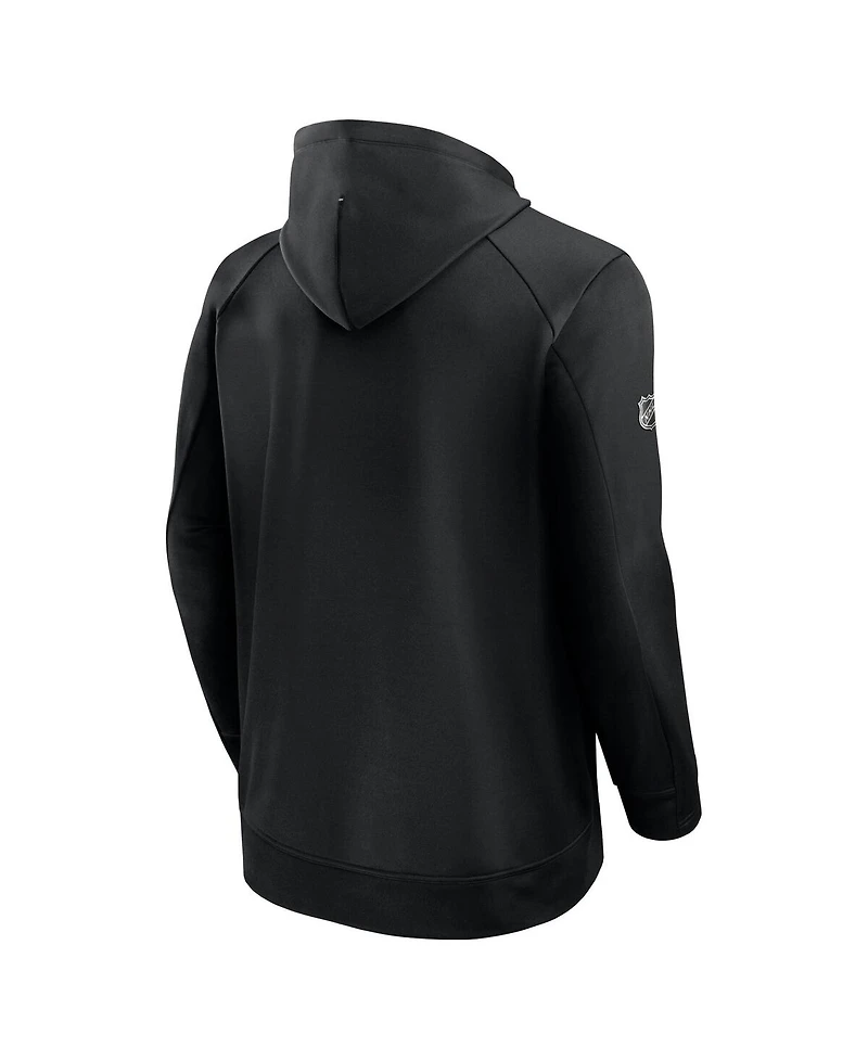 Fanatics Men's Black Nhl Pro Rink Fleece Pullover Hoodie