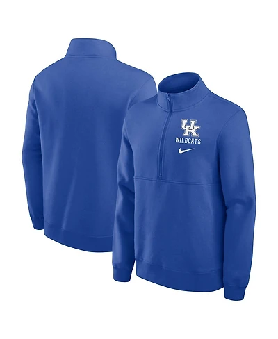 Nike Men's Royal Kentucky Wildcats Primetime Club Half-Zip Pullover Sweatshirt