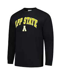 Fanatics Unlabeled Men's Black Appalachian State Mountaineers Logo Long Sleeve T-Shirt