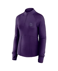 Fanatics Women's Purple Minnesota Vikings Elements Raglan Quarter-Zip Jacket