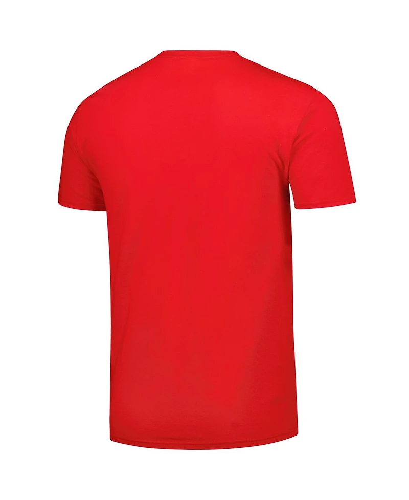 Fanatics Unlabeled Men's Red Nc State Wolfpack Basic T-Shirt