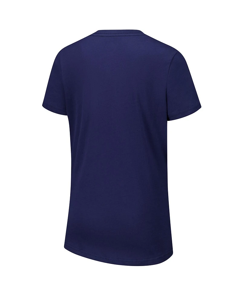 G-iii 4Her by Carl Banks Women's Navy New England Patriots Post Season V-Neck T-Shirt
