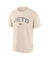 Fanatics Men's Cream New York Jets Elements Weathered Tonal Future Ground T-Shirt