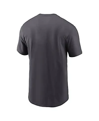 Nike Men's Anthracite Denver Broncos Primetime Wordmark Essential T-Shirt