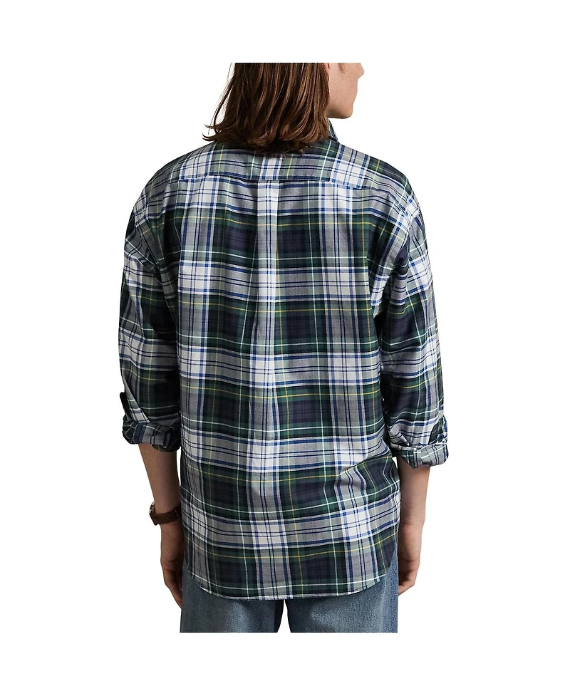 Polo Ralph Lauren Navy Yankees Flannel Oxford Shirt
