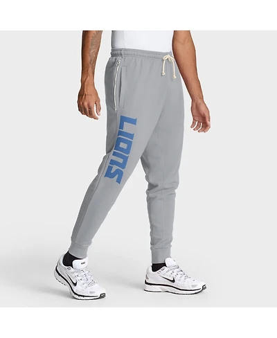 Nike Men's Gray Detroit Lions Sideline Ground Game Performance Taper Pants