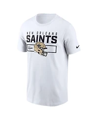 Nike Men's White New Orleans Saints Primetime Helmet Essential T-Shirt