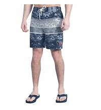 G-iii Sports by Carl Banks Men's Navy/Gray Houston Texans Horizon Volley Swim Shorts