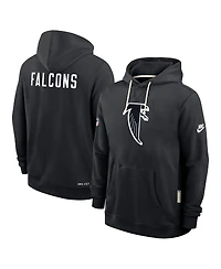 Nike Men's Black Atlanta Falcons Sideline Offensive Set Play Performance Pullover Hoodie