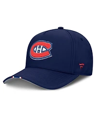 Fanatics Men's Navy Montreal Canadiens 2025 Nhl Draft Authentic Pro On-Stage Podium A-Frame Adjustable Hat