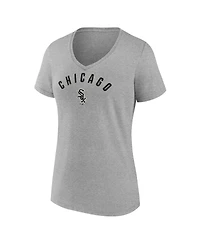 Fanatics Women's Gray Chicago White Sox V-Neck T-Shirt