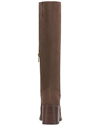 Vince Camuto Womens's Sangeti Block-Heel Wide-Calf Knee-High Boots