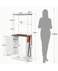 Streamdale Furniture Pet Feeding Station with Storage & Shelving