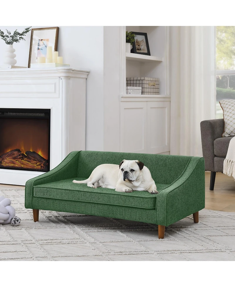 Streamdale Furniture Elevated Dog Sofa Bed - Green