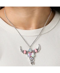 Jessica Simpson Layered Southwestern Horn Pendant and Beaded Necklace Set