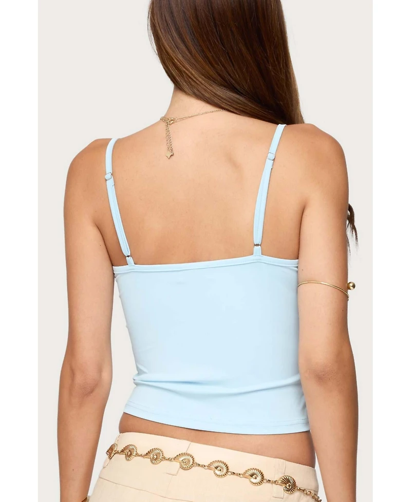 Edikted Women's Clarence Beaded Tank Top