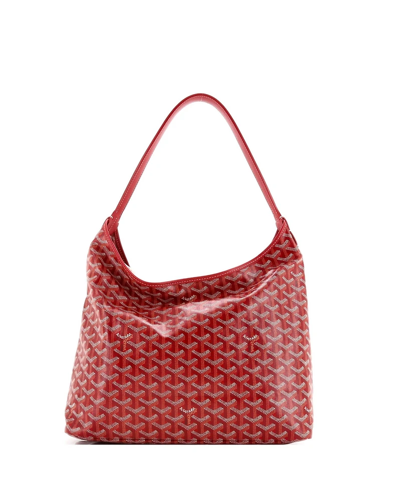 Pre-Owned Goyard Boheme Hobo Printed Coated Canvas