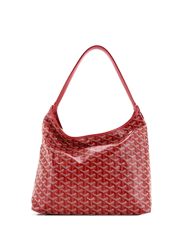 Pre-Owned Goyard Boheme Hobo Printed Coated Canvas