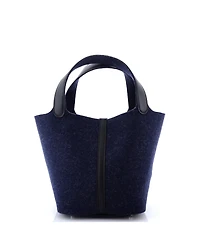 Pre-Owned Hermes Mm Picotin Lock Bag Felt with Leather